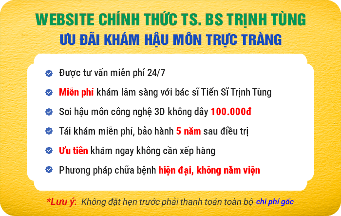 Ưu đãi bệnh trĩ