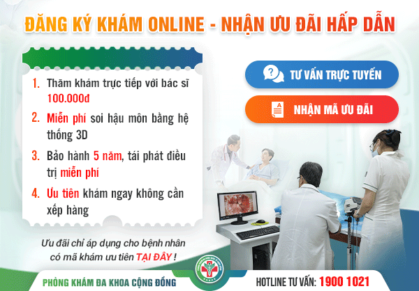 Ưu đãi đăng kí khám online